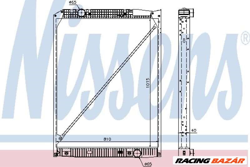 NISSENS 62791A Motorvízhűtő - FORD, MERCEDES-BENZ, CITROEN, LAND ROVER, OPEL, NISSAN, SUZUKI 1. kép