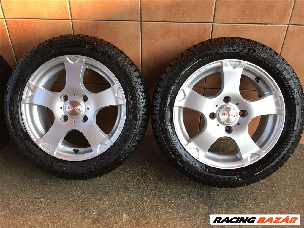  MAGMA 15" ALUFELNI 4X114,3 TÉLI ÚJSZERŰ 195/55R15 GUMIVAL OLCSÓN!!!!!!!! 3. kép