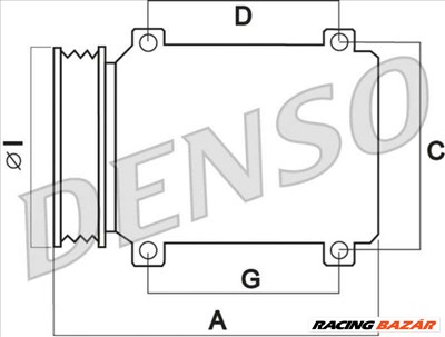 DENSO DCP50240 Klímakompresszor - TOYOTA