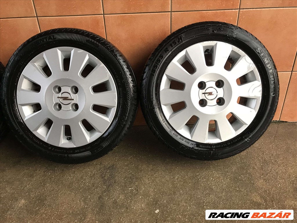 OPEL 15" ALUFELNI 4X100 NYÁRI 185/55R15 GUMIVAL OLCSÓN!!! 3. kép