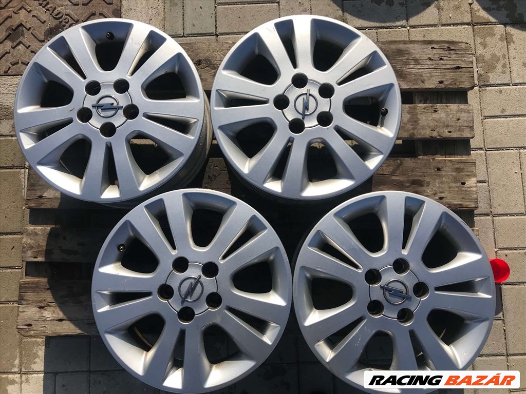 Opel Astra G / Zafira A bontott 16" gyári alufelni garnitúra 1. kép