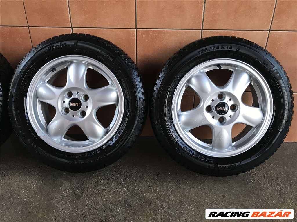 MINI 15" ALUFELNI 4X100 TÉLI ÚJSZERŰ 175/65R15 GUMIVAL OLCSÓN!!!!!!! 3. kép