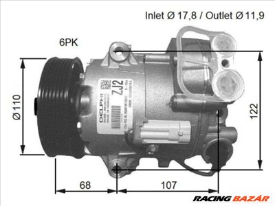 NRF 32781G Klímakompresszor - OPEL, VAUXHALL