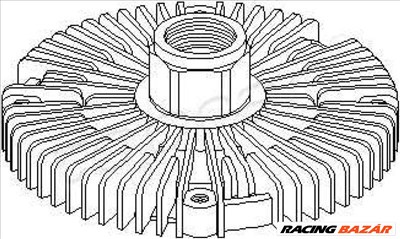 TOPRAN 302003 Klíma/visco kuplung - FORD