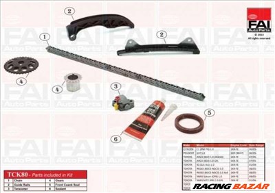 FAI AutoParts TCK80 Vezérműlánc készlet - TOYOTA, DAIHATSU, CITROEN, PEUGEOT, SUBARU