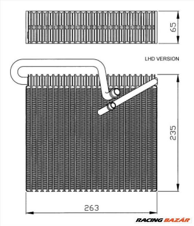 NRF 36102 Klíma radiátor - OPEL, VAUXHALL 1. kép