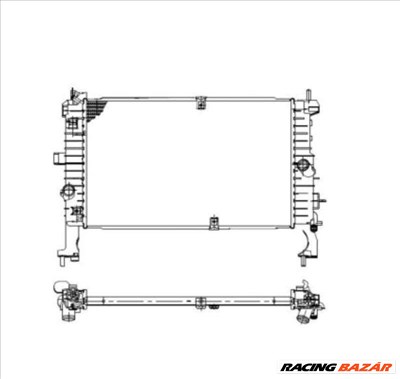 NRF 53475 Motorvízhűtő - OPEL, VAUXHALL
