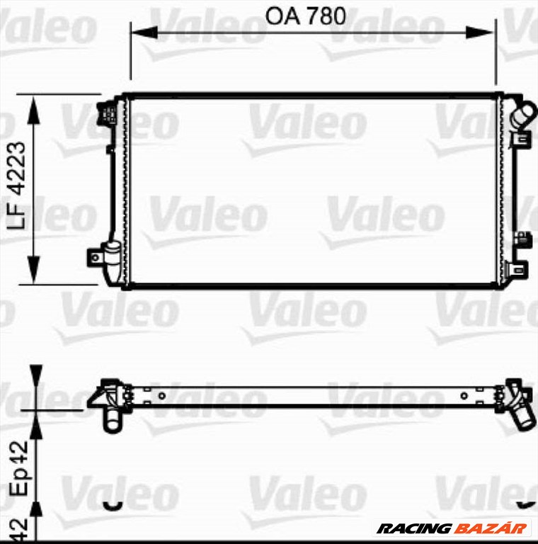 VALEO 735112 Motorvízhűtő - RENAULT 1. kép