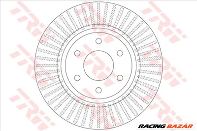 TRW DF6416 Féktárcsa - NISSAN