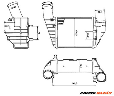 NRF 30131 Intercooler - AUDI, VOLKSWAGEN, SKODA