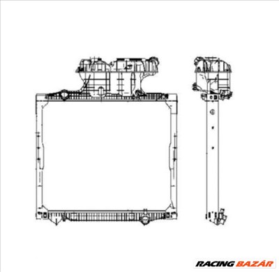 NRF 50588 Motorvízhűtő - TOYOTA, JAGUAR, BMW, NISSAN, FIAT, LADA, MINI