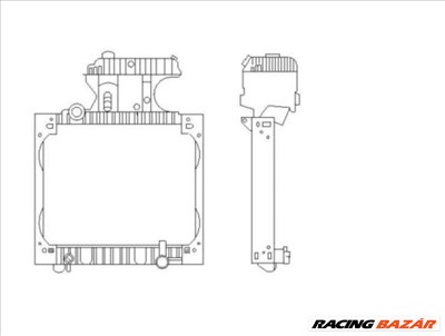 NRF 50589 Motorvízhűtő - TOYOTA, JAGUAR, BMW, NISSAN, FIAT, LADA, MINI