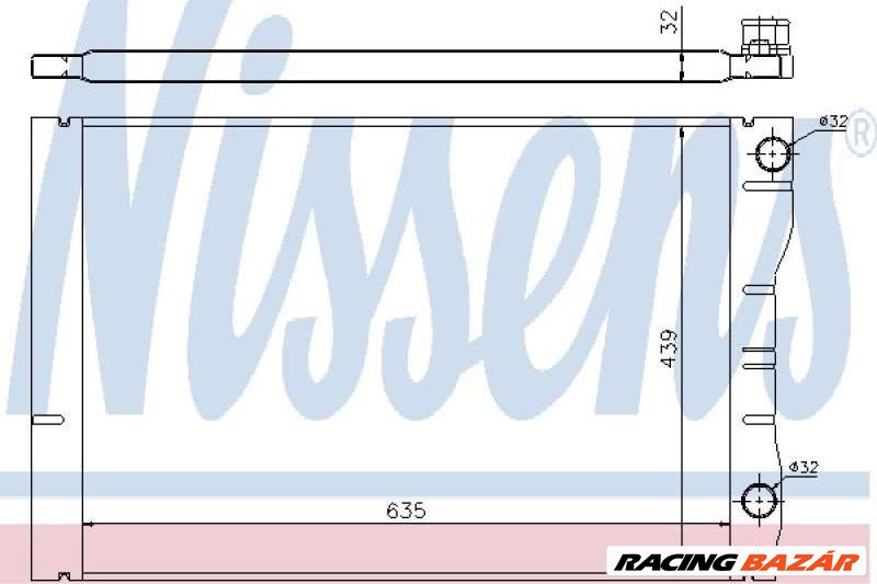 NISSENS 63881 Motorvízhűtő - RENAULT 1. kép