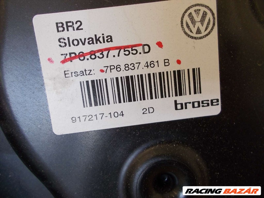 PORSCHE CAYENNE VOLKSWAGEN TOUAREG bal első elektromos ablakemelő szerkezet 2010-2019 7P6837461B 3. kép