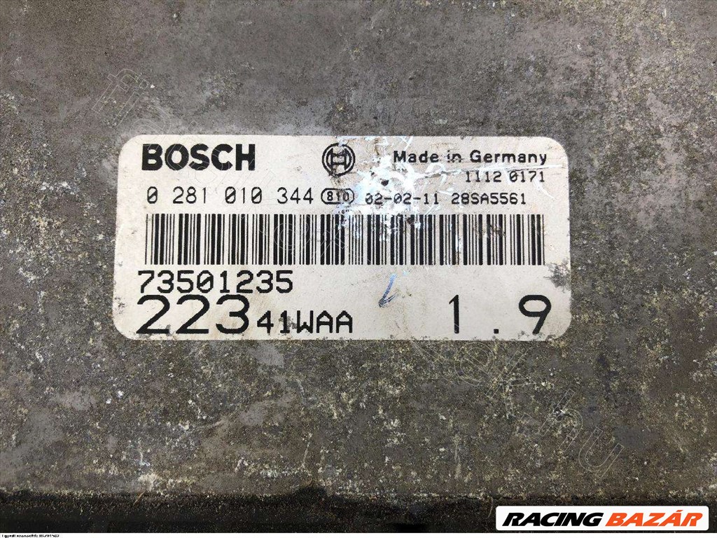 Motorvezérlő készlet FIAT DOBLO I - Bontott Fiat 73501235KIT 2. kép