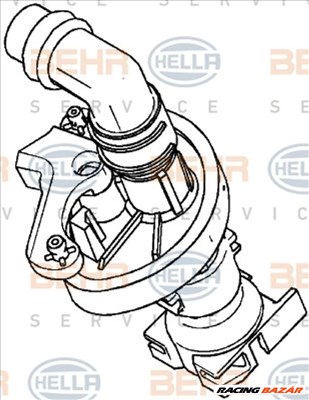 HELLA 9XL 351 029-021 Hűtővíz szabályozó szelep - RENAULT, PORSCHE, TOYOTA, FIAT, AUDI, BMW, OPEL