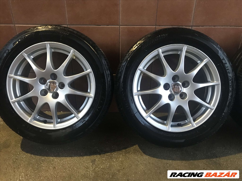 TOYOTA AVENSIS 16" ALUFELNI 5X100 NYÁRI 205/55R16 GUMIVAL OLCSÓN!!!!!!!!! 2. kép