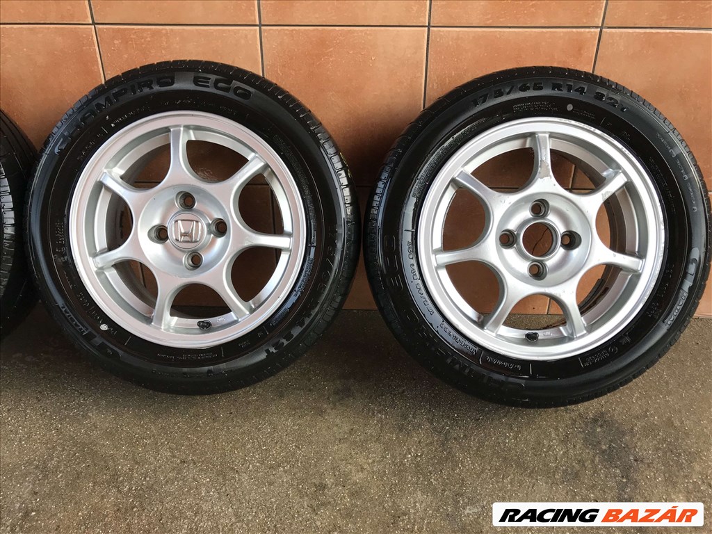 HONDA JAZZ 14" ALUFELNI 4X100 NYÁRI 175/65R14 GUMIVAL OLCSÓN! 3. kép