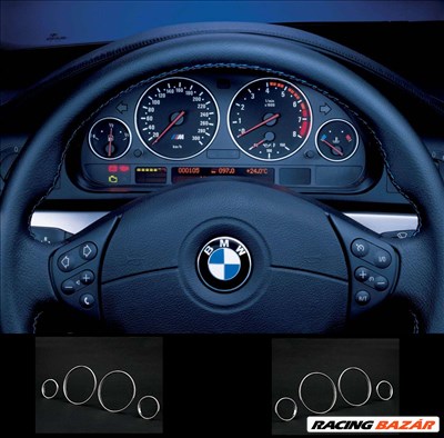 5-ös BMW E39 km óra krómkarika műszerfal dekor 