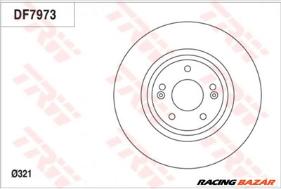TRW DF7973 Féktárcsa - KIA, HYUNDAI
