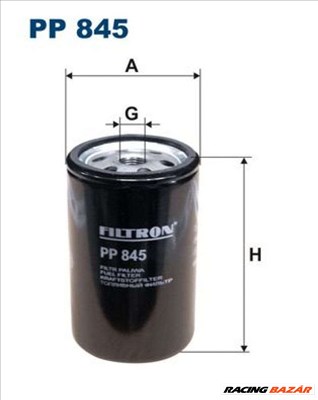 FILTRON pp845 Üzemanyagszűrő - FORD, MERCEDES-BENZ, OPEL, MITSUBISHI, RENAULT, TOYOTA, MAZDA