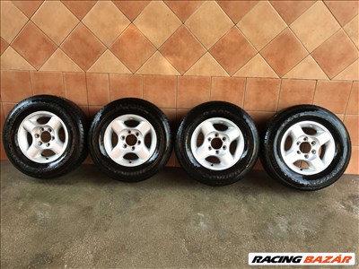  NISSAN NAVARA 16" ALUFELNI 6X139,7 NÉGY ÉVSZAKOS 255/65R16 GUMIVAL OLCSÓN!!!!!