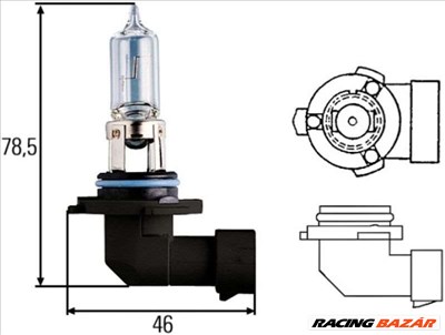 HELLA 8GH005635-121 Fényszóró izzó - MITSUBISHI, LEXUS, TOYOTA, MAZDA, LAND ROVER, BMW, AUDI