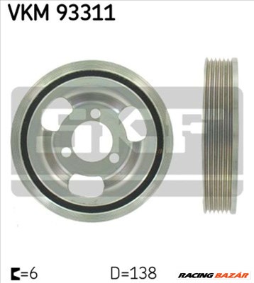 SKF VKM 93311 Főtengely szíjtárcsa - CITROEN, PEUGEOT, MINI, BMW