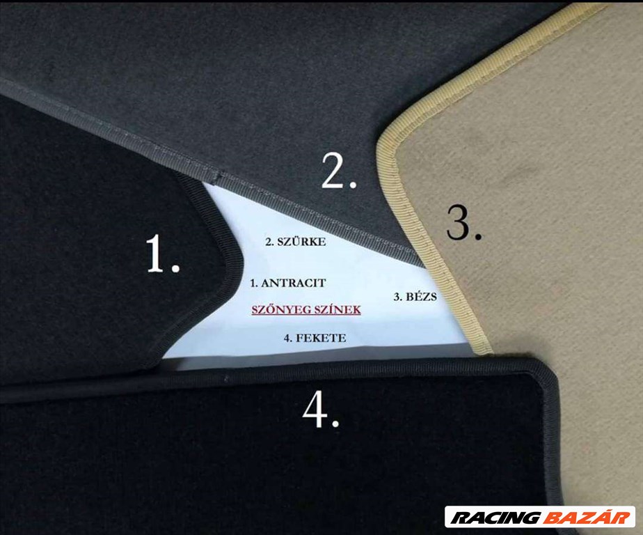 Audi méretpontos szőnyeg szett-gyári lefogato patentekkel-prémium minőség-minden tipushoz 6. kép