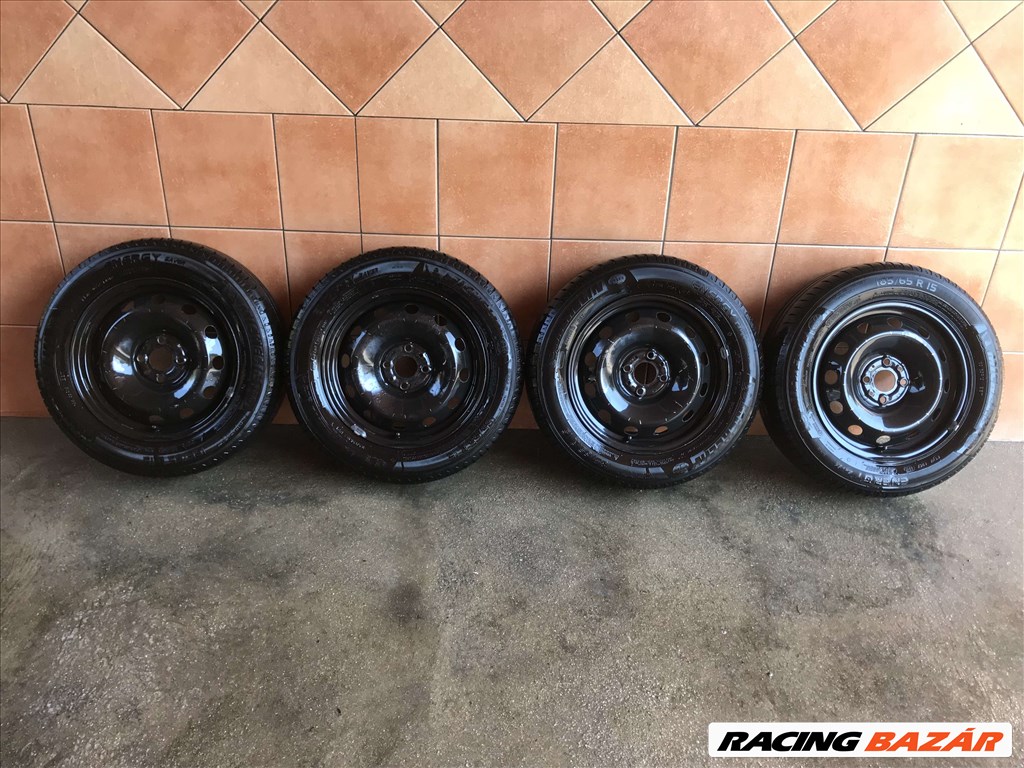  FIAT GRANDE PUNTO 15" LEMEZFELNI 4X100 NYÁRI 185/65R15 GUMIVAL OLCSÓN!!! 1. kép