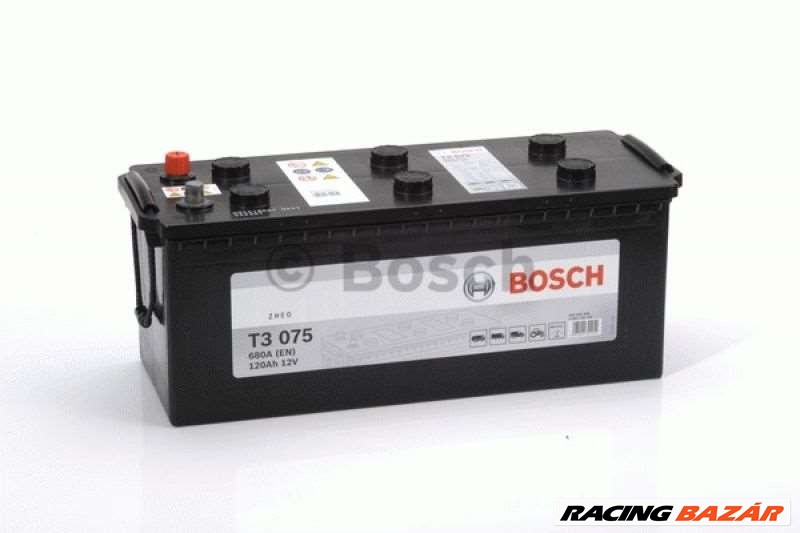 BOSCH 0092T30750 Akkumulátor - ALFA ROMEO, FIAT, BMW, VOLKSWAGEN, MERCEDES-BENZ, FORD, RENAULT 1. kép