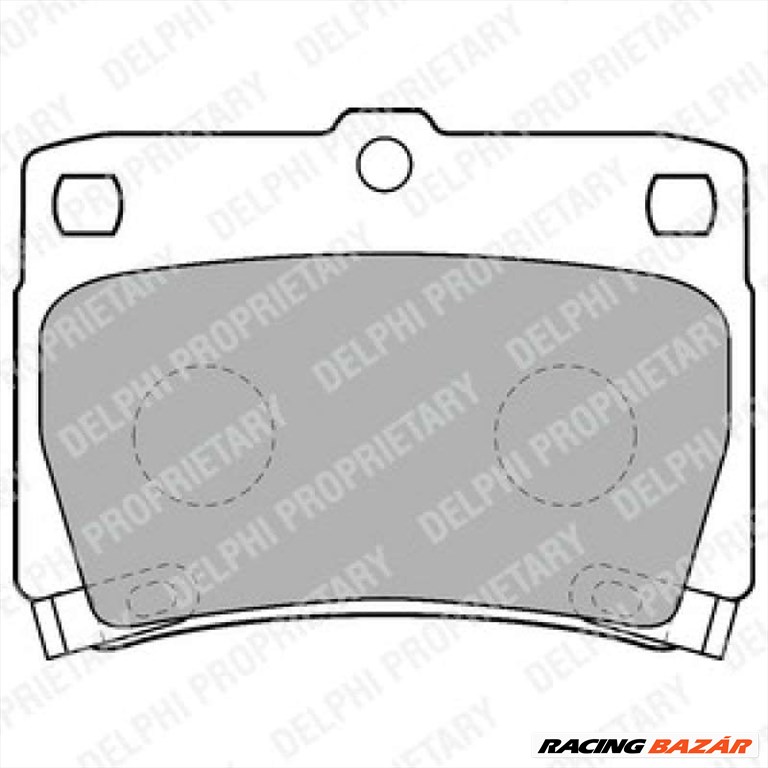 DELPHI LP1546 Fékbetét - MITSUBISHI 1. kép