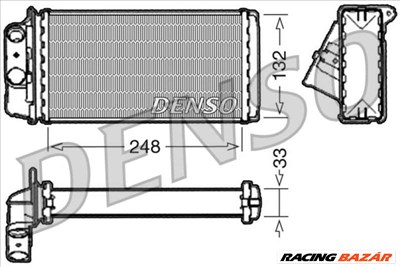 DENSO drr09050 Fűtésradiátor - FIAT