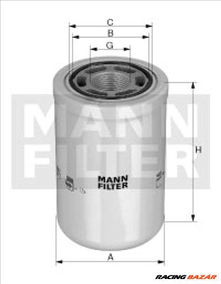 MANN-FILTER wh1263 Automata váltó olajszűrő - CITROEN, FIAT, VOLVO, RENAULT, MERCEDES-BENZ, NISSAN, SUBARU