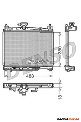 DENSO drm50002 Motorvízhűtő - TOYOTA