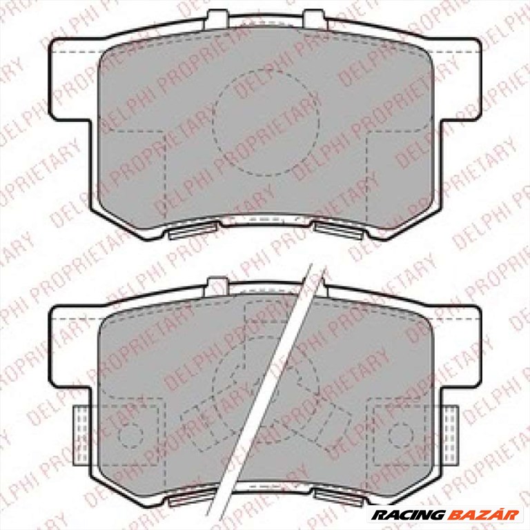 DELPHI LP1972 Fékbetét - FIAT, HONDA 1. kép