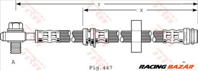 TRW phd489 Fékcső - AUDI