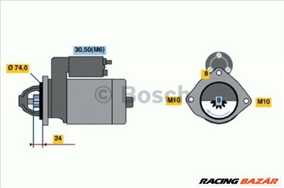 BOSCH 0986021230 Önindító - BMW