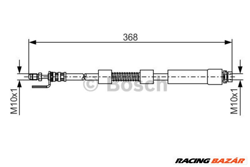 BOSCH 1987476059 Fékcső - FORD 1. kép