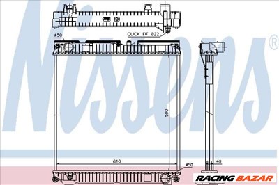 NISSENS 67224A Motorvízhűtő - VAUXHALL, SEAT, FORD