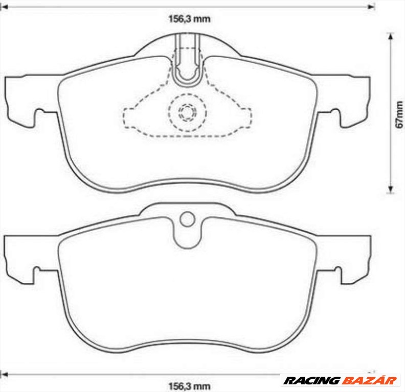 JURID 571980JC Fékbetét - ROVER, MG 1. kép