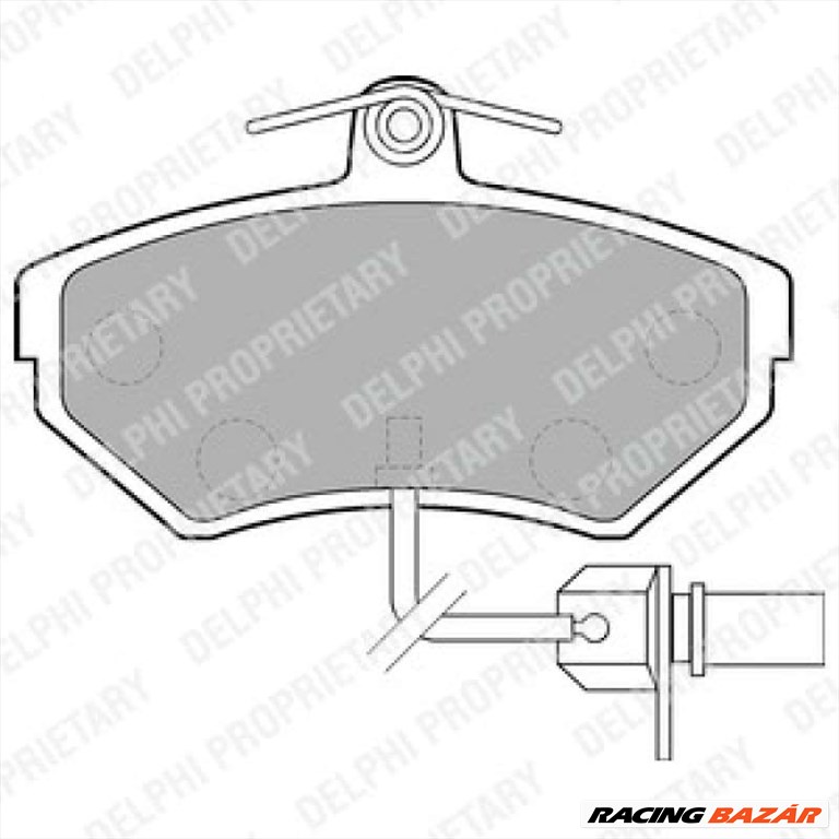 DELPHI LP1631 Fékbetét - VOLKSWAGEN, AUDI, SEAT 1. kép