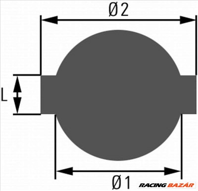 HELLA 8XY 007 747-001 Üzemanyagtartály fedél - RENAULT