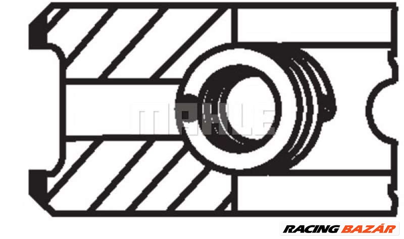 MAHLE ORIGINAL 012 08 N0 Dugattyúgyűrű/dugattyú készlet - OPEL, SAAB, VAUXHALL, CHEVROLET 1. kép