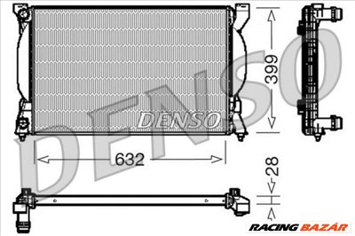 DENSO drm02033 Motorvízhűtő - AUDI, SEAT