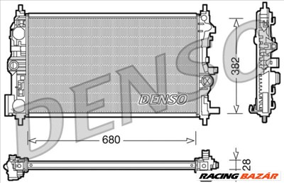 DENSO drm20078 Motorvízhűtő - OPEL, VAUXHALL