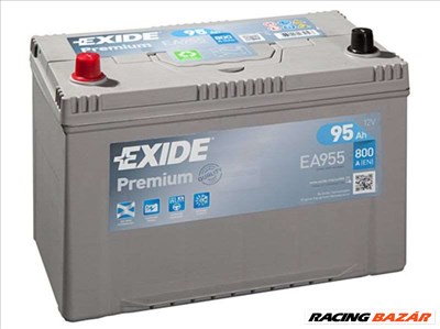 EXIDE EA955 Akkumulátor - NISSAN, FORD, LEXUS, MITSUBISHI, TOYOTA, SSANGYONG, DAIHATSU