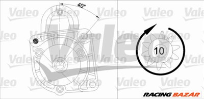 VALEO 455553 Önindító - FIAT, LANCIA, AUTOBIANCHI