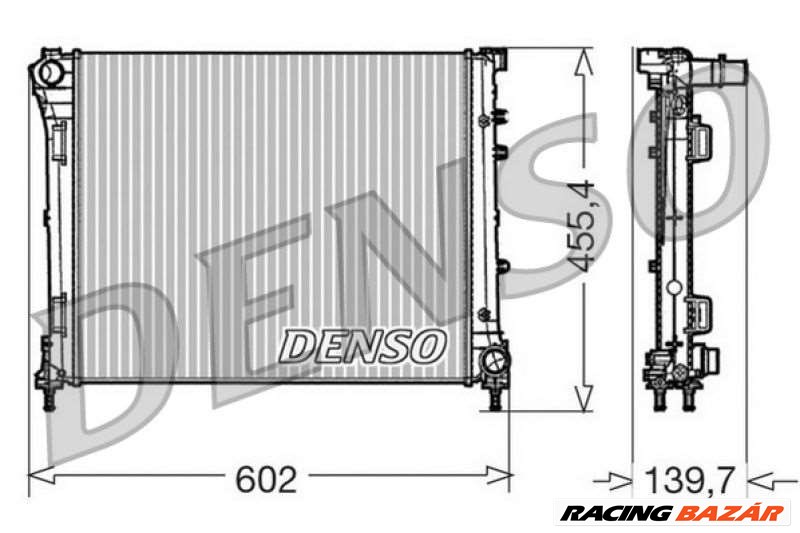 DENSO drm09162 Motorvízhűtő - FIAT 1. kép
