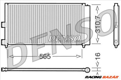 DENSO dcn09070 Klímahűtő - LANCIA, FIAT